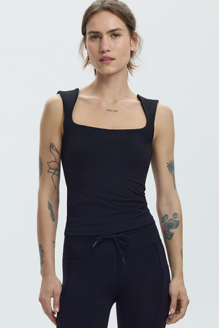 BARDOT TANK - ASKILI ÜST - CHARCOAL