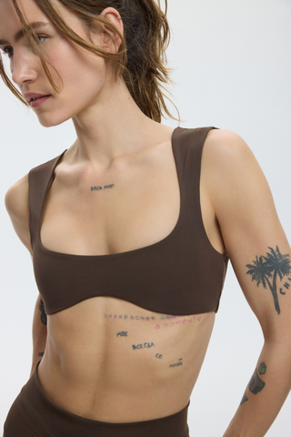 BARDOT BRALETTE - TRUFFLE