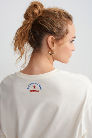 ABUNDANCE SURF TSHIRT - VANILLA