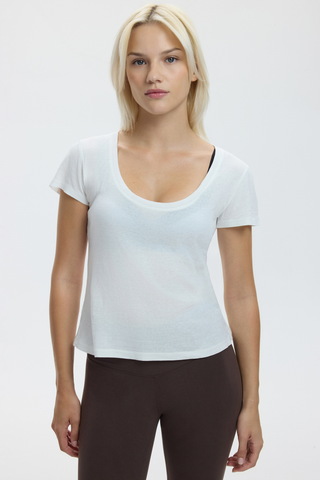 F'AIR T-SHIRT KISA KOLLU - BEYAZ