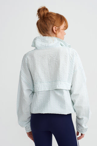 KRINKLE SWEATSHIRT - Seersucker - BEYAZ ÇİZGİLİ