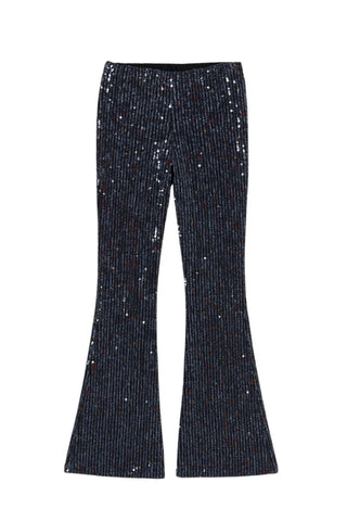 TWIST PANTS - MIDNIGHT SEQUINNED