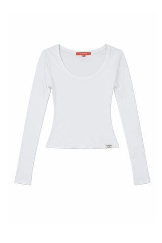 F'AIR T-SHIRT - UZUN KOLLU  - BEYAZ