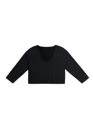 STUDIO LONGSLEEVE TOP - ANTHRACITE