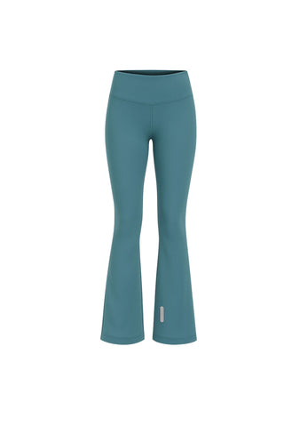 TWIST FLARE PANTS - LAGOON