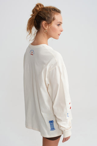ABUNDANCE SURF TSHIRT - VANILLA