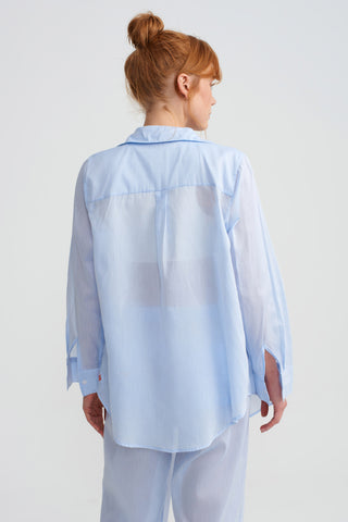LOUNGE SHIRT - SKY BLUE
