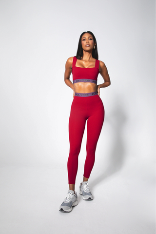 ALLYORS JUST LEGGINGS - CHERRY RED