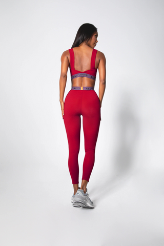 ALLYORS JUST LEGGINGS - CHERRY RED