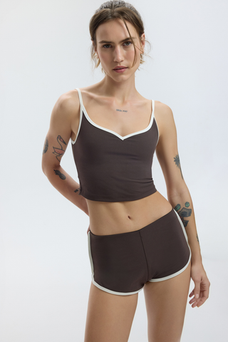 VINTAGE SPORTS SHORTS - ESPRESSO MARTINI