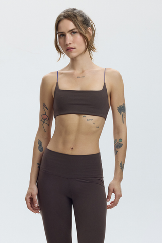 TWIST FLARE PANTS - ESPRESSO MARTINI