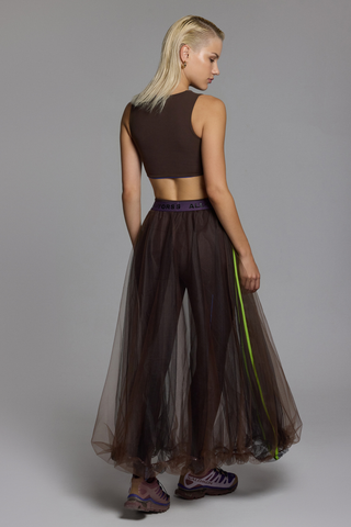 CLOUD TÜL BALON ETEK - ESPRESSO MARTINI