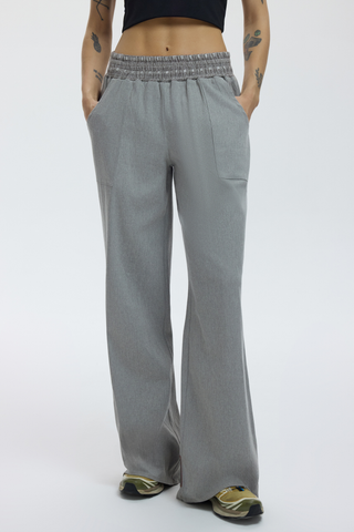 CORA PANTS - ASH GRID