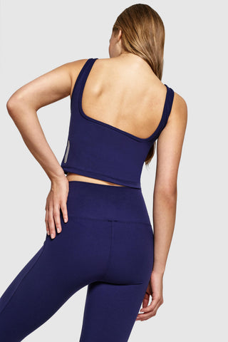 TWIST FLARE PANTS - SWEET NAVY