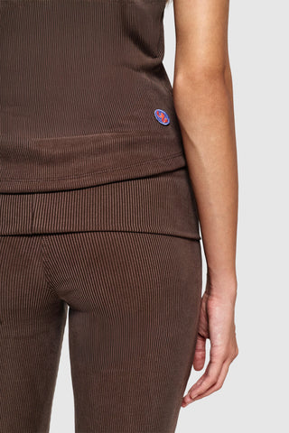 HOLD RIBBED PANTS - TRUFFLE