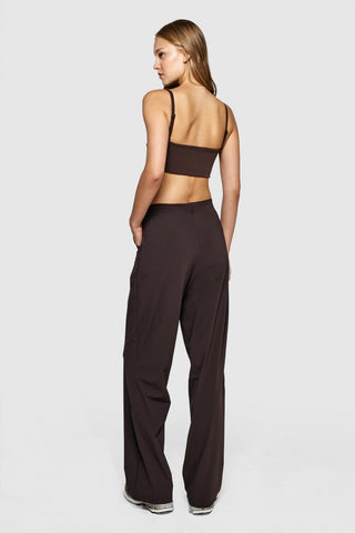 CROSS OVER SHORT BRALETTE - ESPRESSO MARTINI