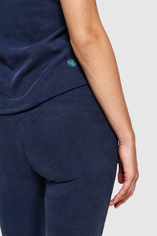 HOLD RIBBED PANTS - DUSTY NAVY