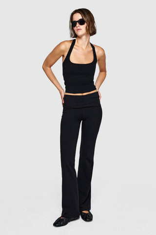 FOLD OVER PANTS - CHARCOAL
