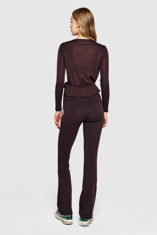 MERINO BALLET WRAP - GANACHE