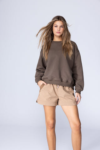 PARACHUTE ZIP OFF PANTS - LATTE BROWN