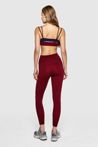 RISER 7/8 LEGGINGS - MERLOT