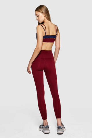 RISER 7/8 LEGGINGS - MERLOT