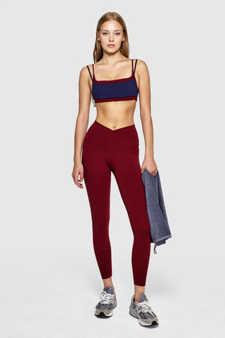 DOUBLE UP BRALETTE - MERLOT & SWEET NAVY