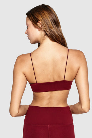 SKINNY BRA - MERLOT