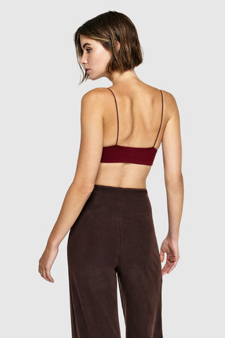 SKINNY BRA - MERLOT