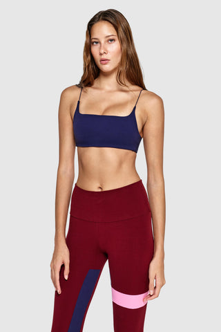 GARTER LEGGINGS - MERLOT