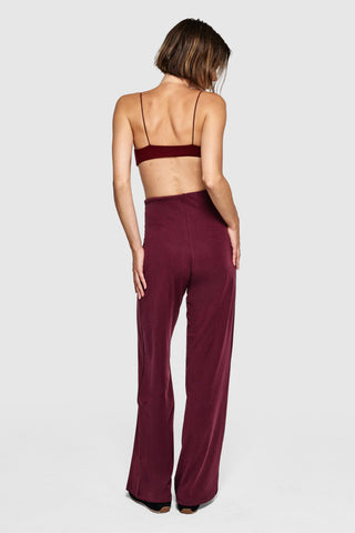 STUDIO PANTS - MERLOT