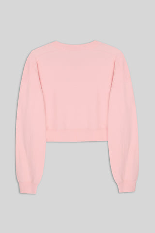 CROPPED SWEATSHIRT - PEMBE