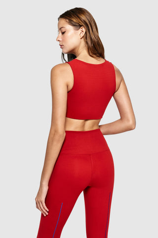 CUT OUT BRA TOP - FIRE RED - LTD EDITION